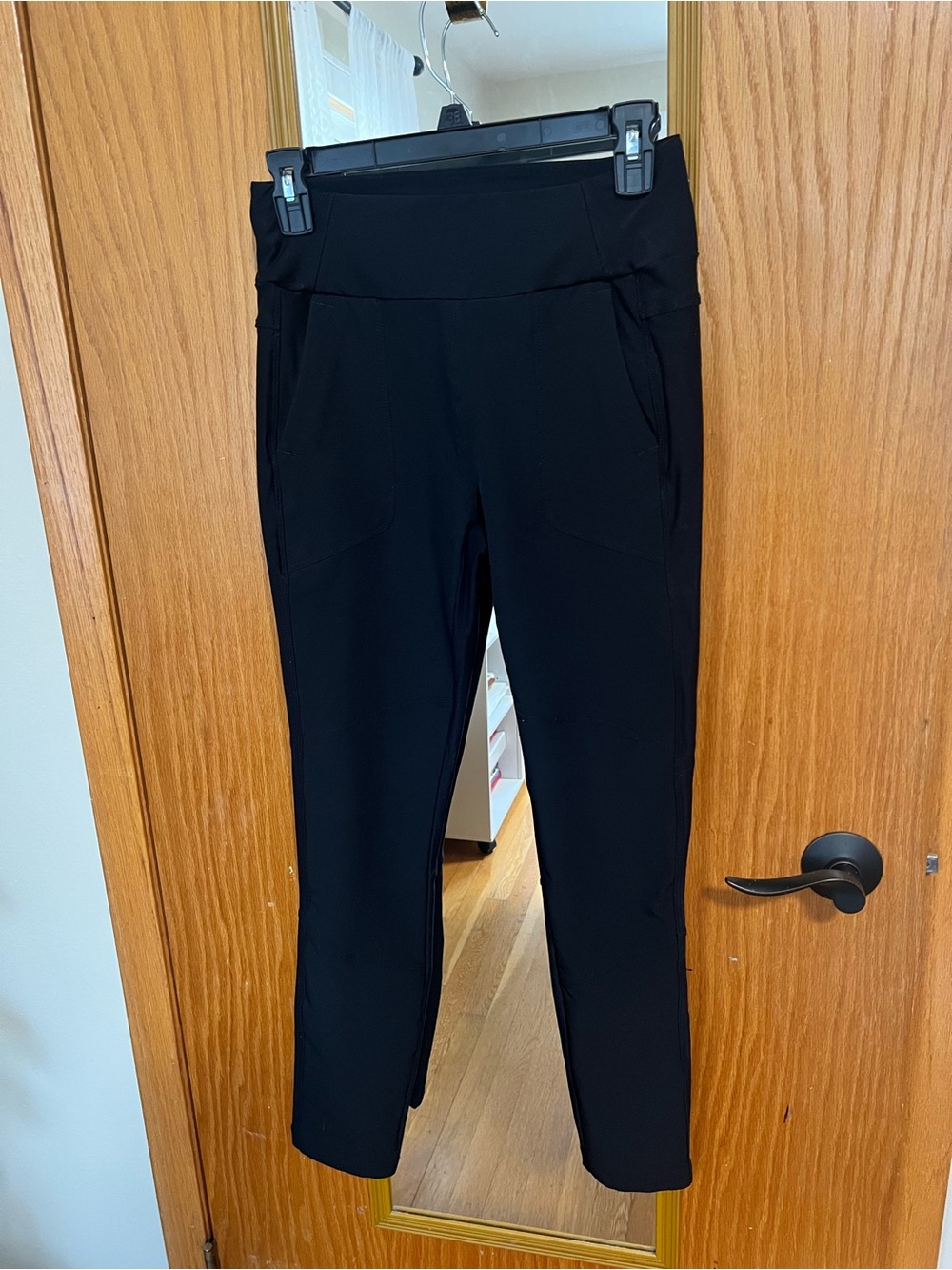 Avalanche Black Slim Stretch Ponte Pants